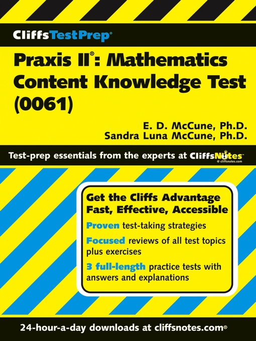 Title details for CliffsTestPrep Praxis II by Ennis Donice McCune - Available